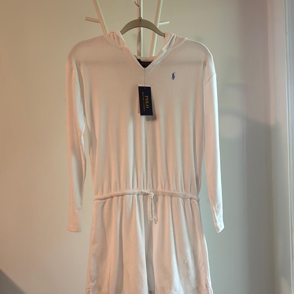 Ralph Lauren Cream Hooded Coverup